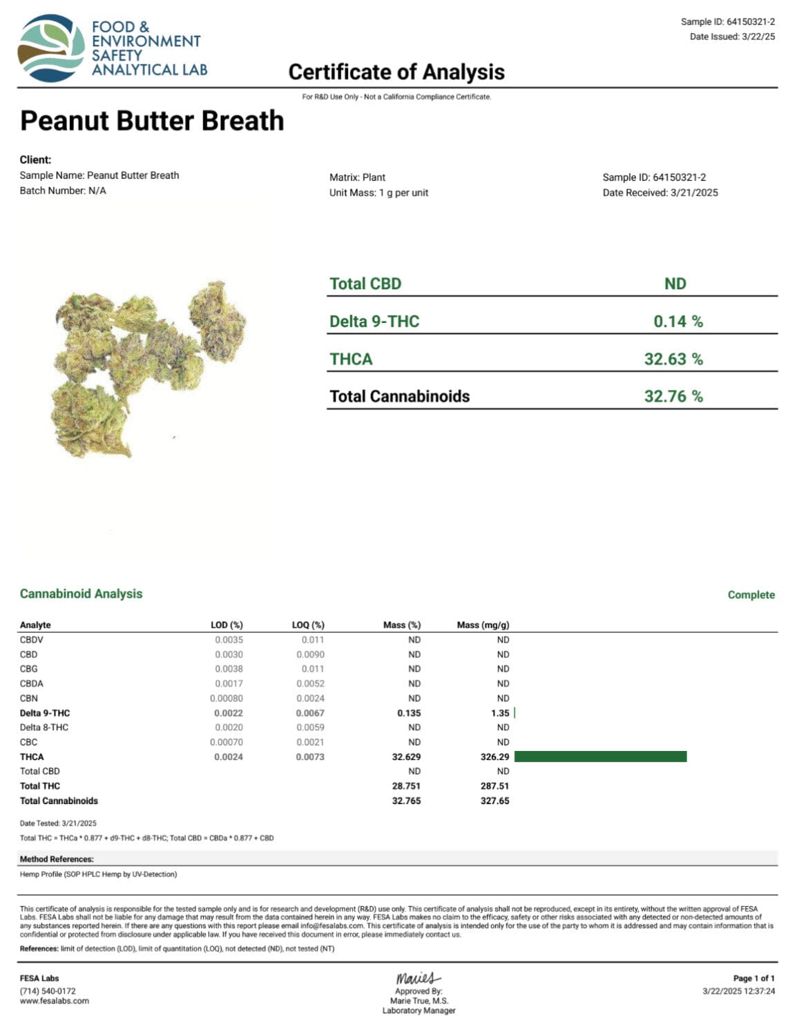 Peanut Butter Breath - THCA Flower - BackWoodz